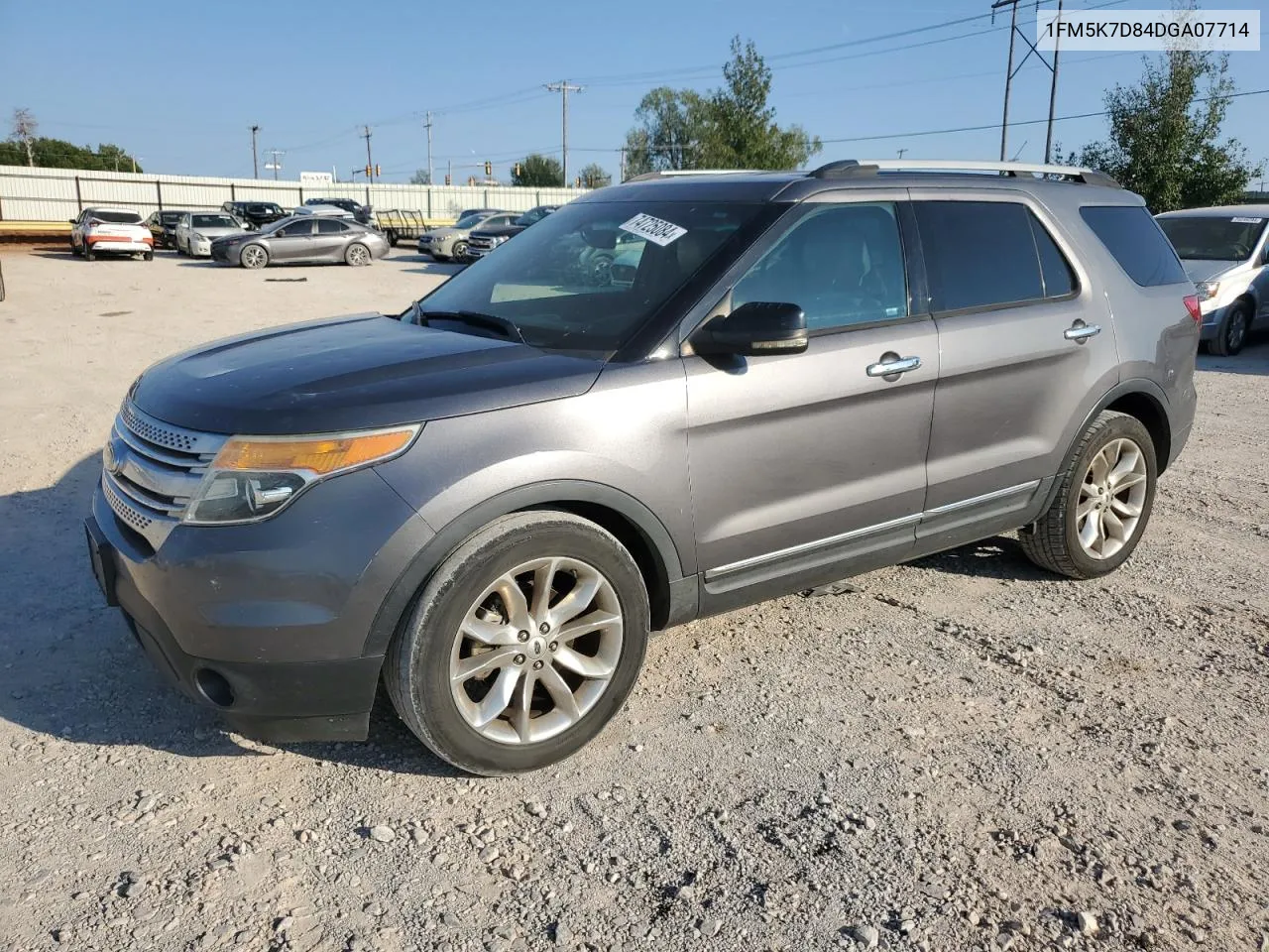 2013 Ford Explorer Xlt VIN: 1FM5K7D84DGA07714 Lot: 74725084