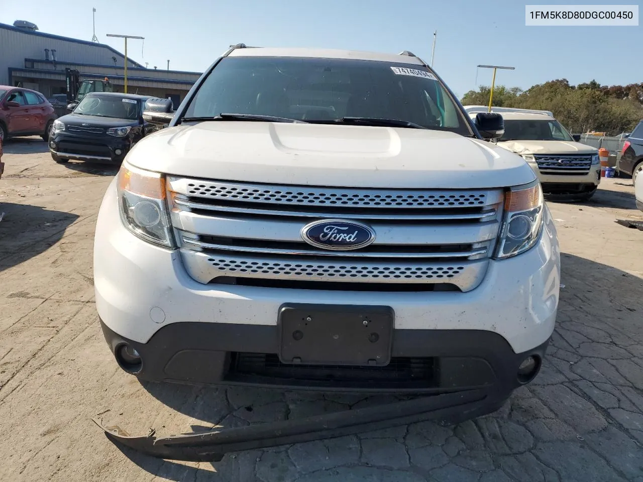 2013 Ford Explorer Xlt VIN: 1FM5K8D80DGC00450 Lot: 74740494