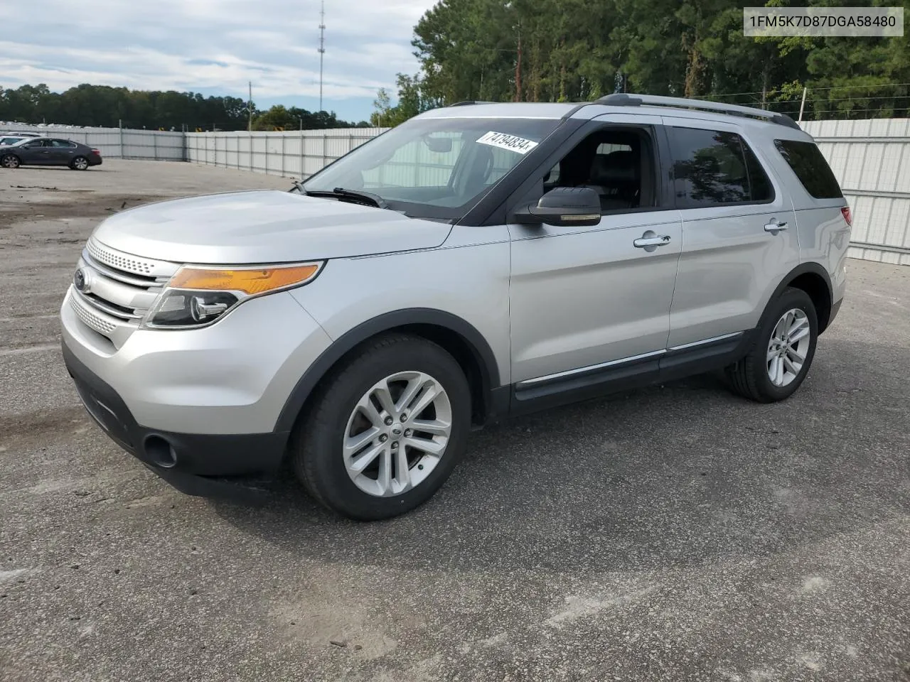 2013 Ford Explorer Xlt VIN: 1FM5K7D87DGA58480 Lot: 74794834