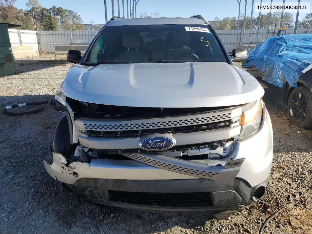 2013 Ford Explorer VIN: 1FM5K7B84DGC83121 Lot: 74994154