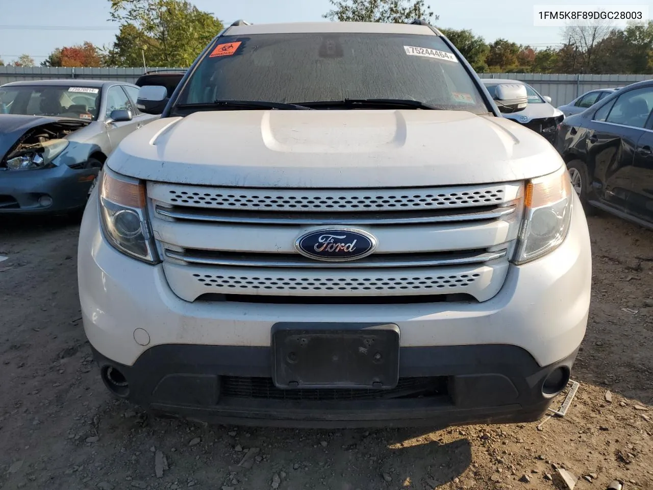 2013 Ford Explorer Limited VIN: 1FM5K8F89DGC28003 Lot: 75244464