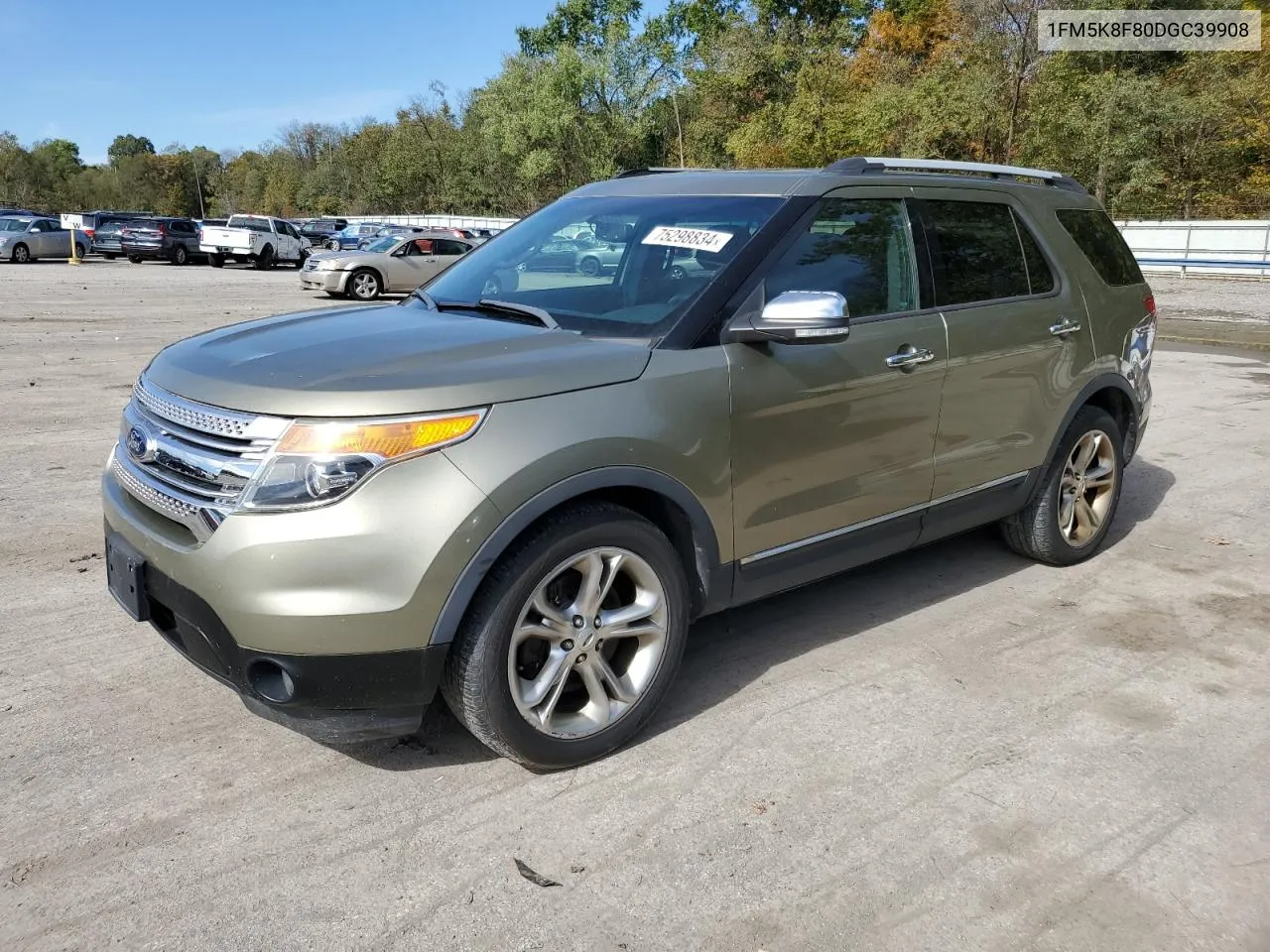 2013 Ford Explorer Limited VIN: 1FM5K8F80DGC39908 Lot: 75298834