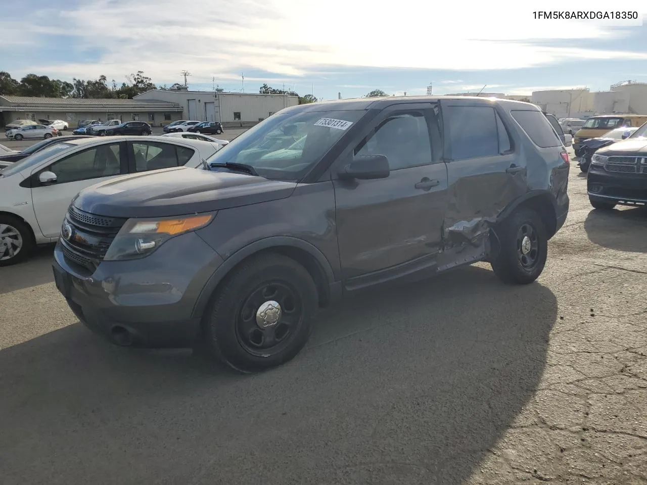 2013 Ford Explorer Police Interceptor VIN: 1FM5K8ARXDGA18350 Lot: 75301314