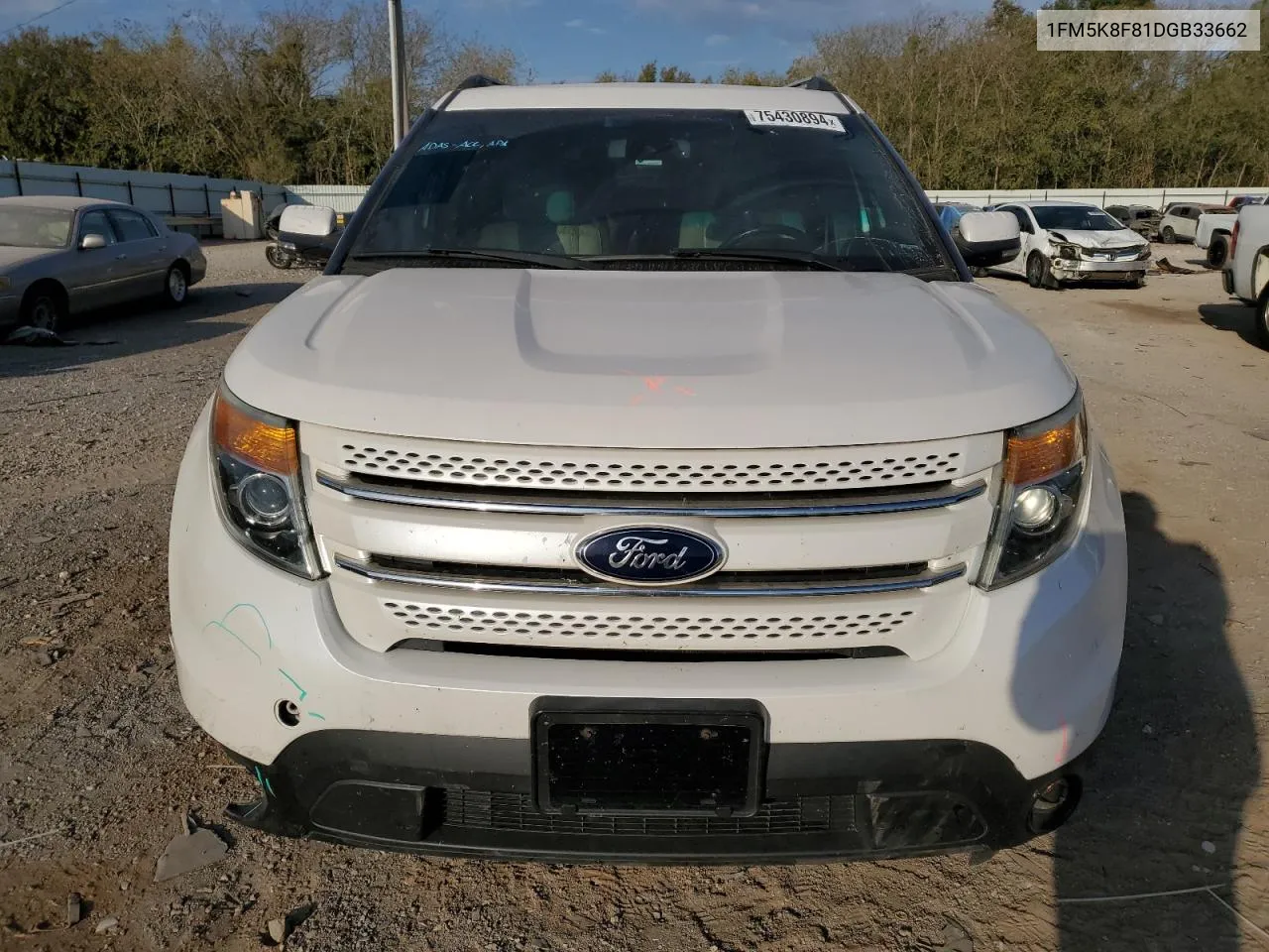 2013 Ford Explorer Limited VIN: 1FM5K8F81DGB33662 Lot: 75430894