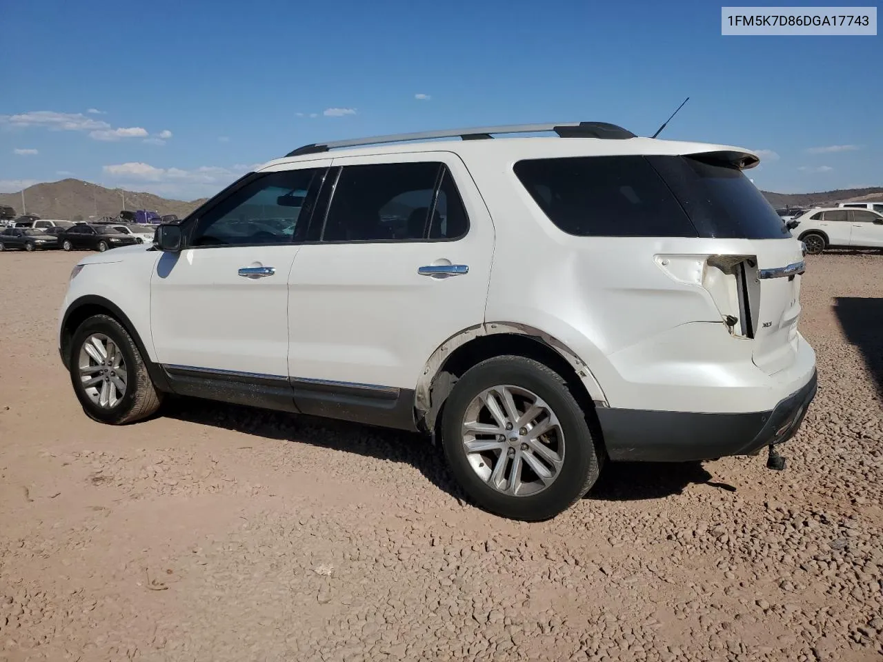 2013 Ford Explorer Xlt VIN: 1FM5K7D86DGA17743 Lot: 75660184