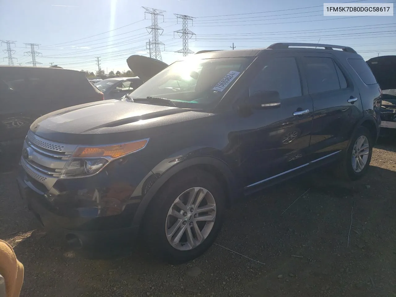 1FM5K7D80DGC58617 2013 Ford Explorer Xlt