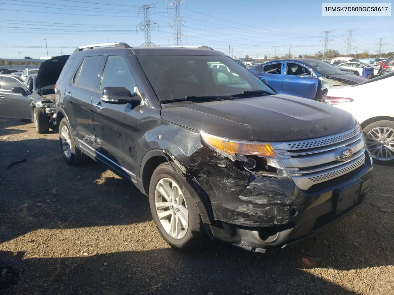 2013 Ford Explorer Xlt VIN: 1FM5K7D80DGC58617 Lot: 75685824