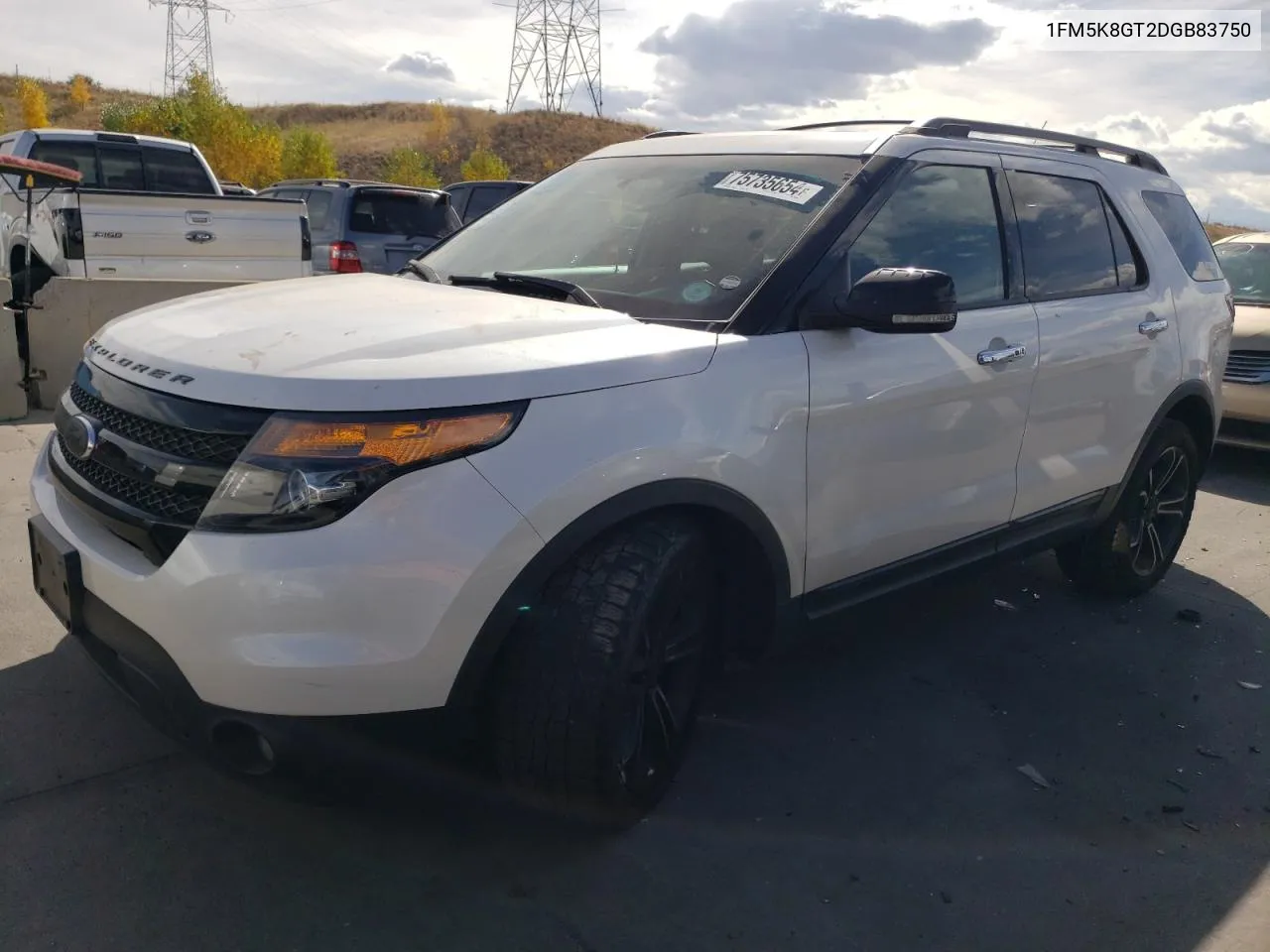 2013 Ford Explorer Sport VIN: 1FM5K8GT2DGB83750 Lot: 75735654