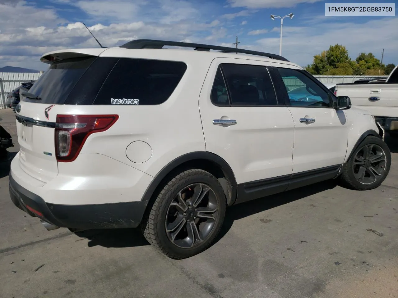 2013 Ford Explorer Sport VIN: 1FM5K8GT2DGB83750 Lot: 75735654