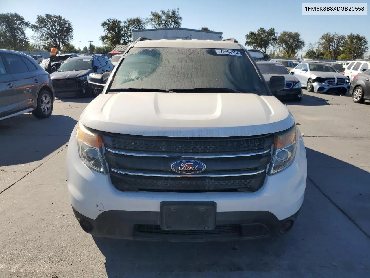 2013 Ford Explorer VIN: 1FM5K8B8XDGB20558 Lot: 75960194