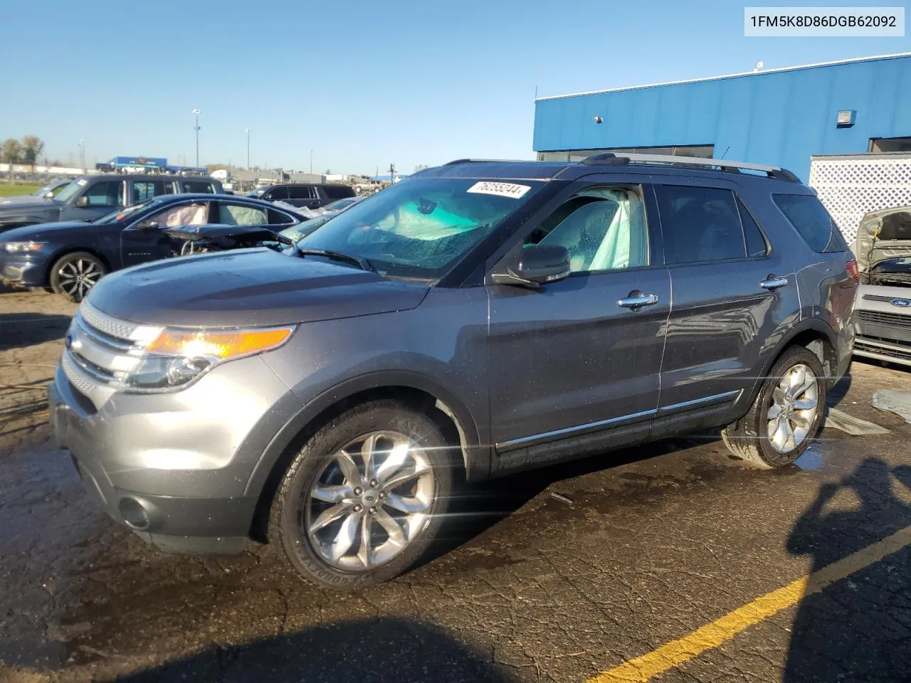 2013 Ford Explorer Xlt VIN: 1FM5K8D86DGB62092 Lot: 76255244