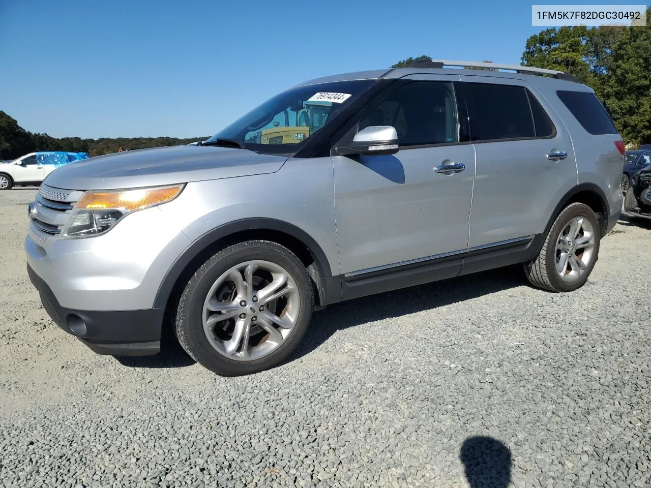 2013 Ford Explorer Limited VIN: 1FM5K7F82DGC30492 Lot: 76914344