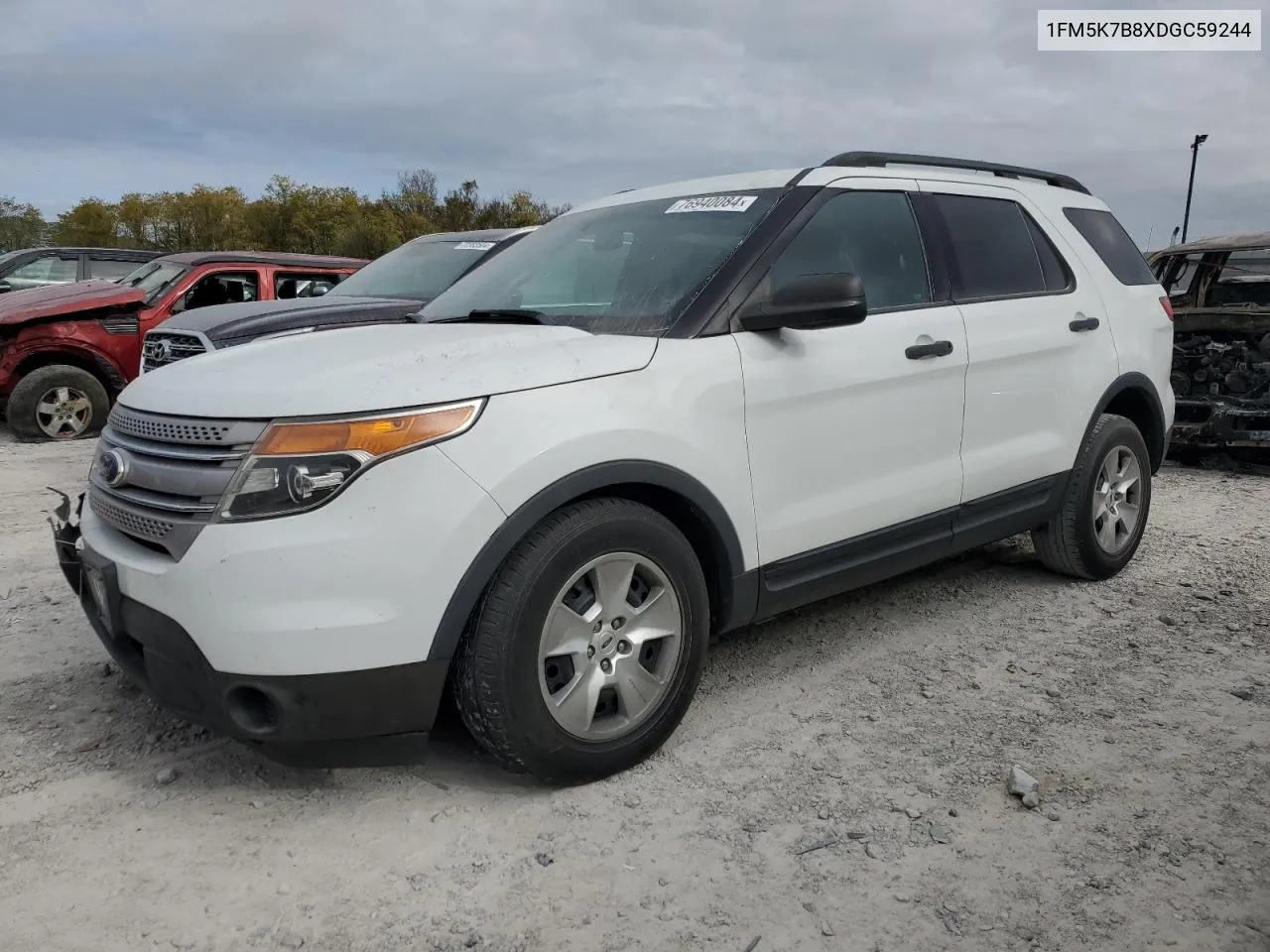 2013 Ford Explorer VIN: 1FM5K7B8XDGC59244 Lot: 76940084