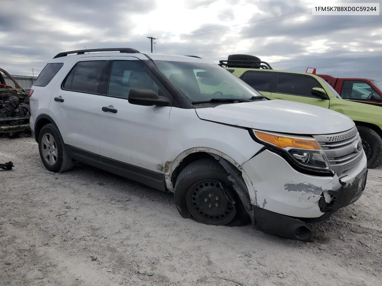 2013 Ford Explorer VIN: 1FM5K7B8XDGC59244 Lot: 76940084