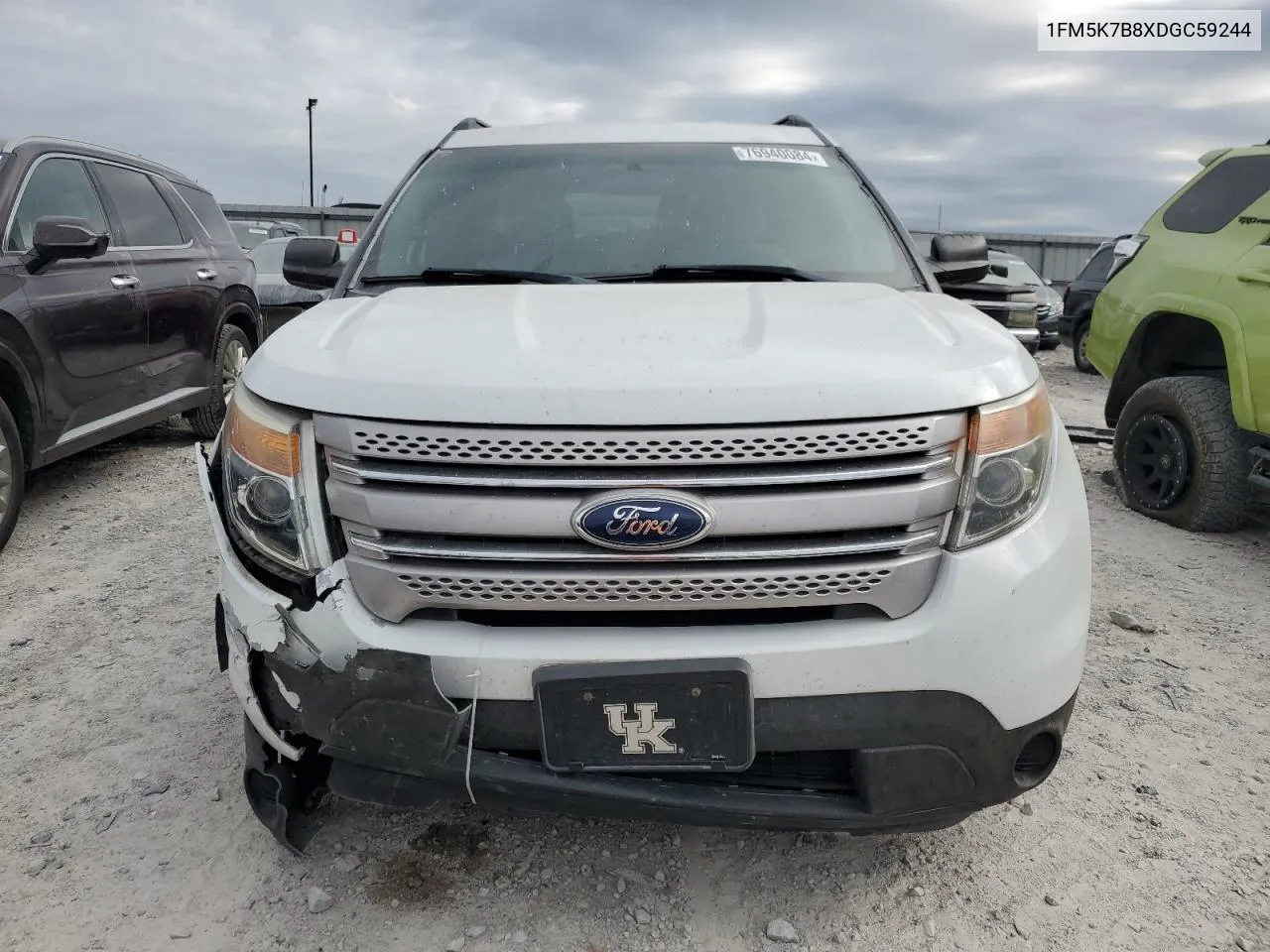 2013 Ford Explorer VIN: 1FM5K7B8XDGC59244 Lot: 76940084