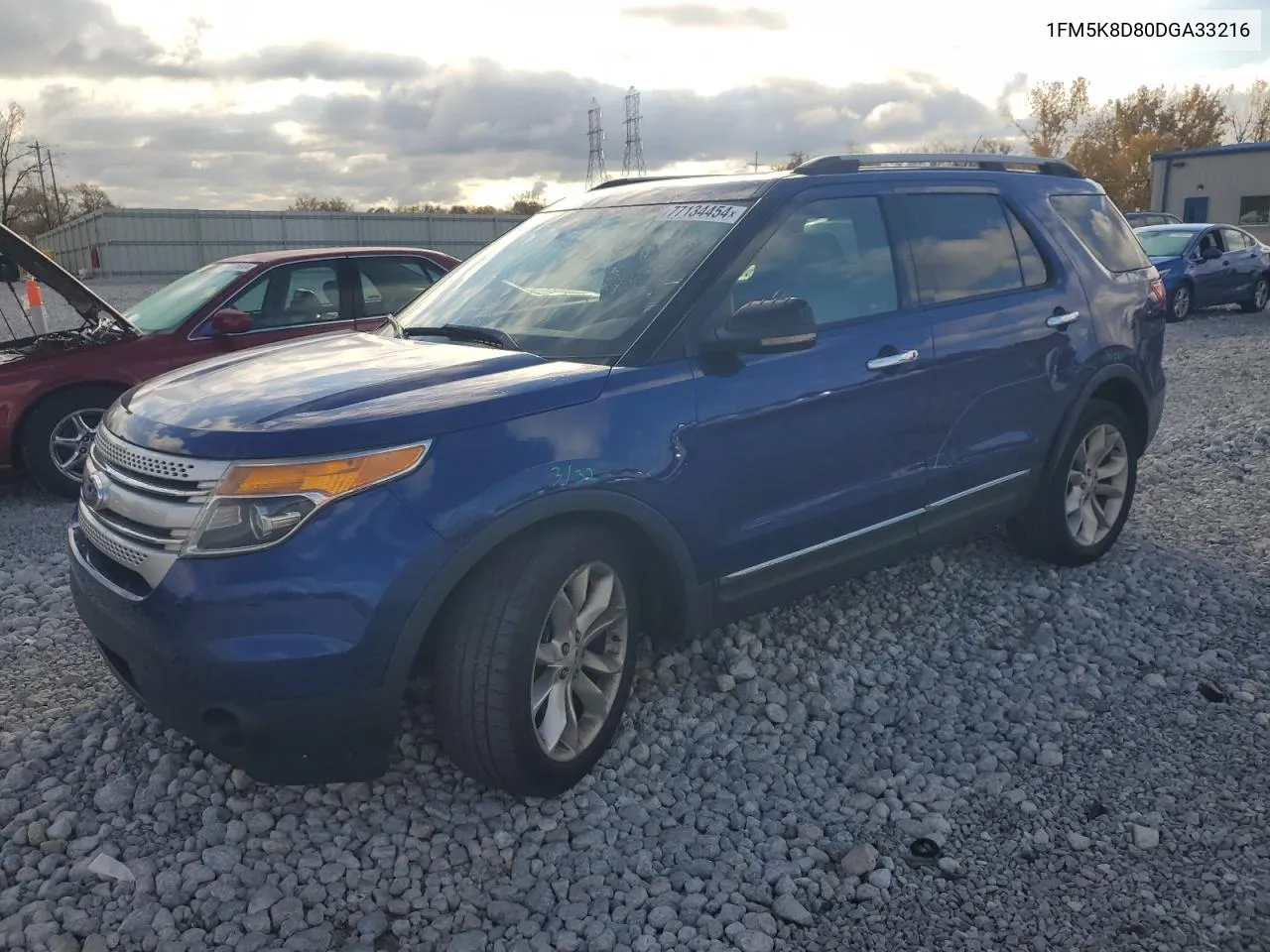 2013 Ford Explorer Xlt VIN: 1FM5K8D80DGA33216 Lot: 77134454