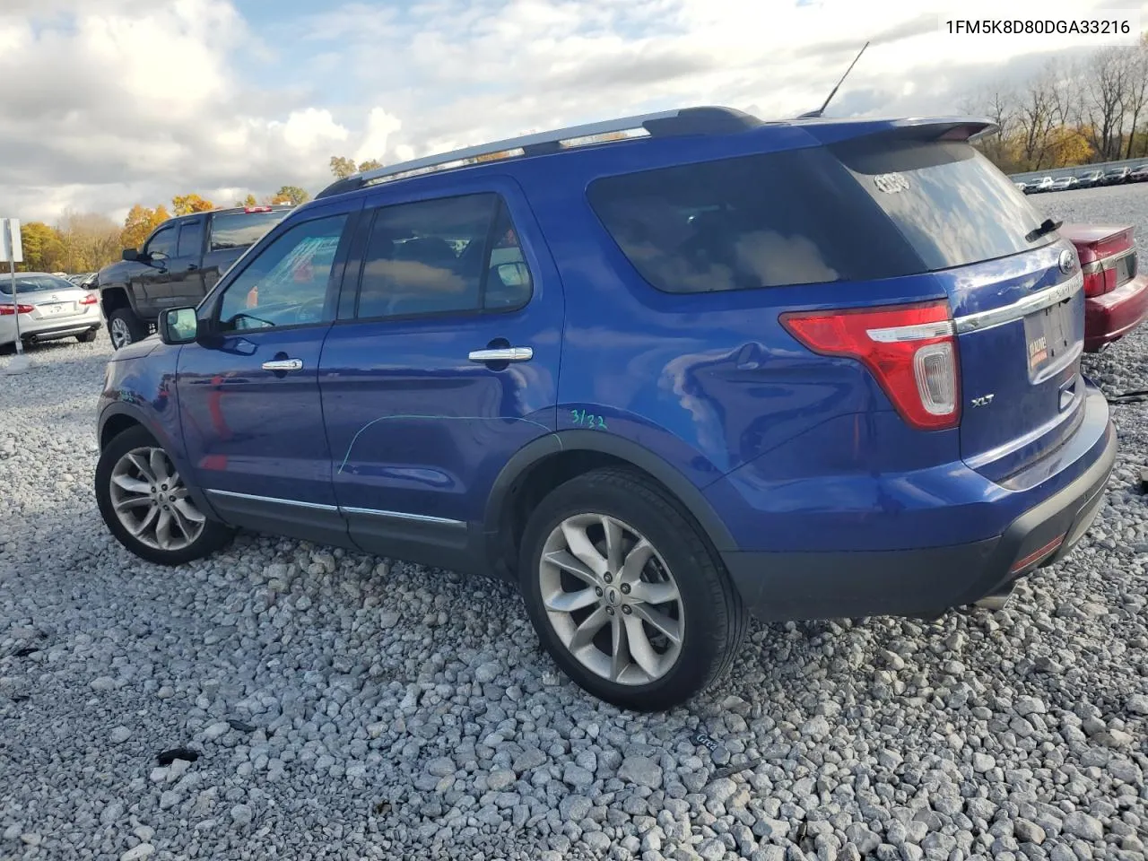 2013 Ford Explorer Xlt VIN: 1FM5K8D80DGA33216 Lot: 77134454