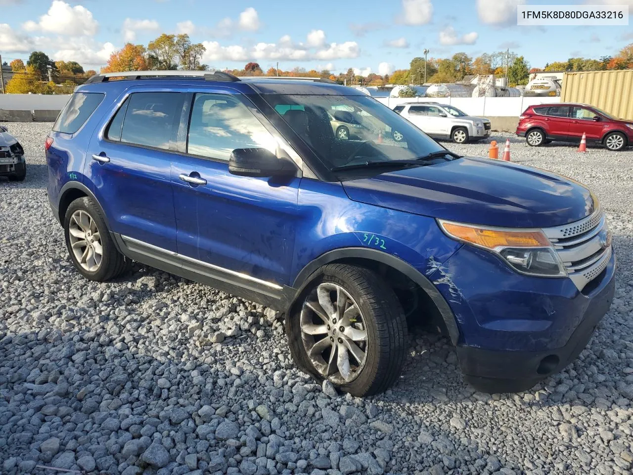 2013 Ford Explorer Xlt VIN: 1FM5K8D80DGA33216 Lot: 77134454