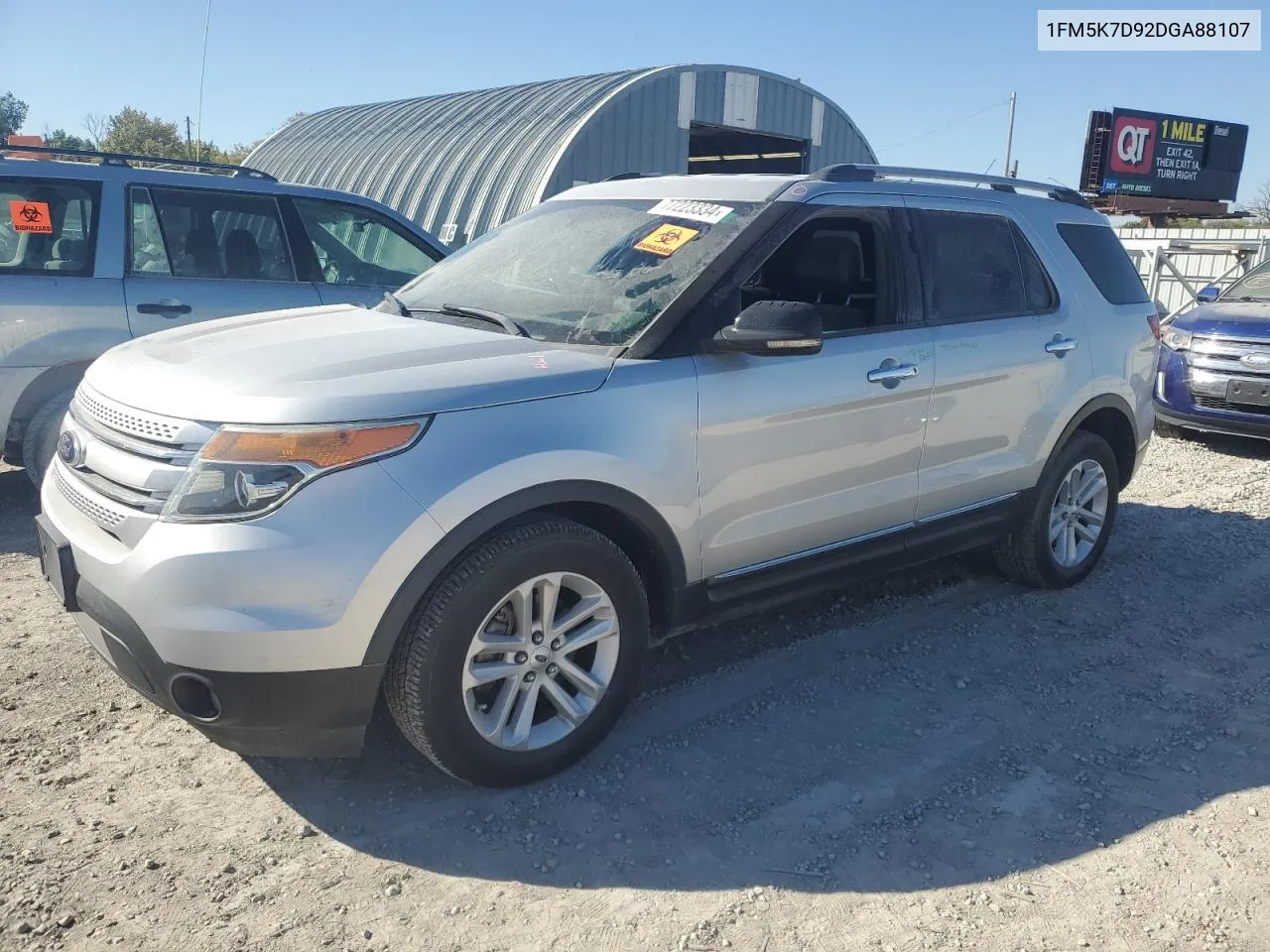 2013 Ford Explorer Xlt VIN: 1FM5K7D92DGA88107 Lot: 77223334