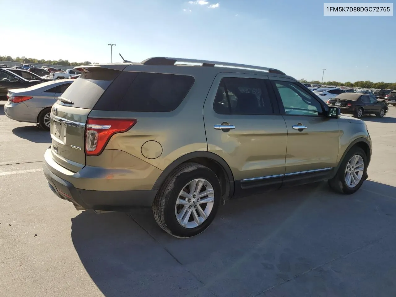 2013 Ford Explorer Xlt VIN: 1FM5K7D88DGC72765 Lot: 77814554