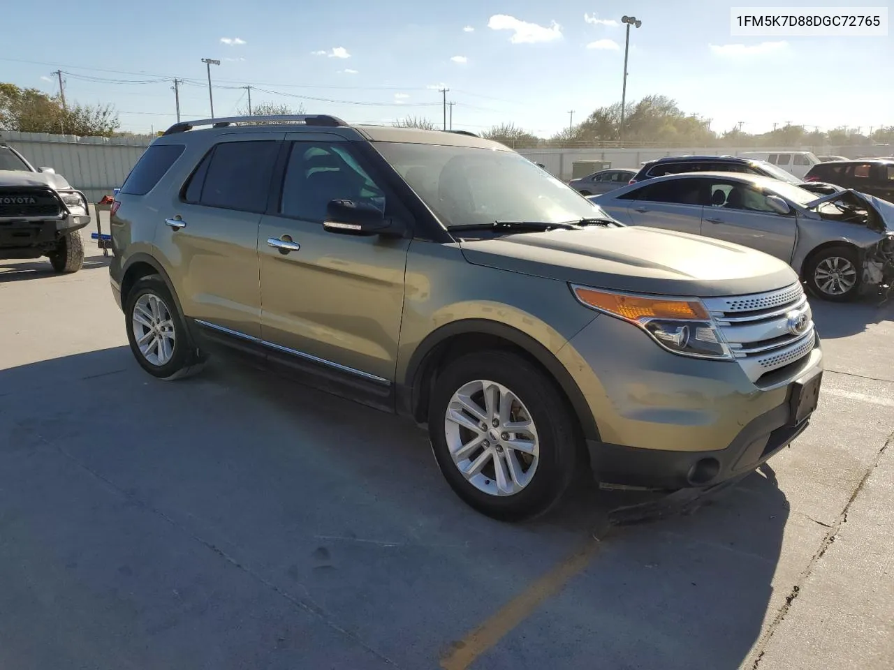 2013 Ford Explorer Xlt VIN: 1FM5K7D88DGC72765 Lot: 77814554