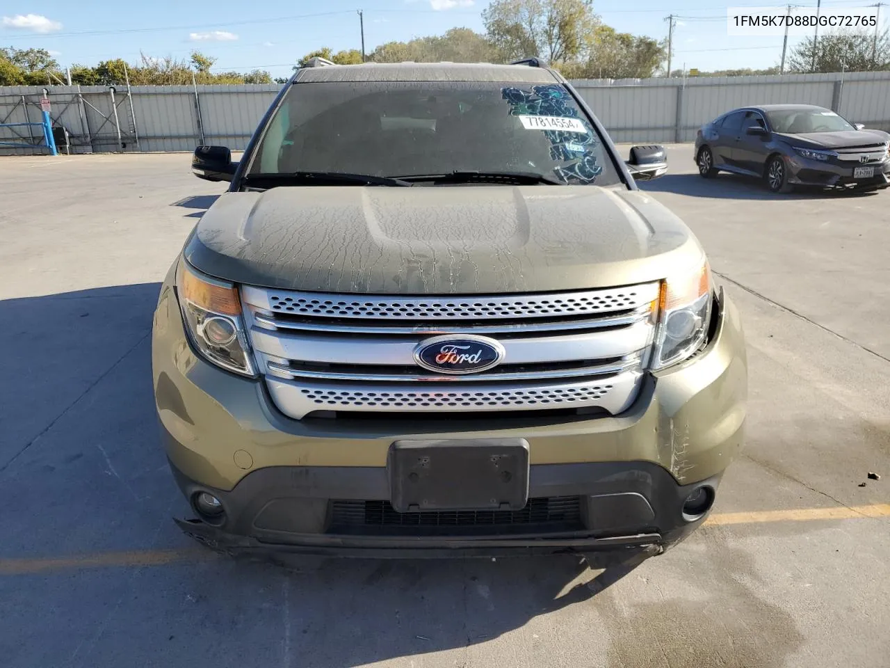 2013 Ford Explorer Xlt VIN: 1FM5K7D88DGC72765 Lot: 77814554