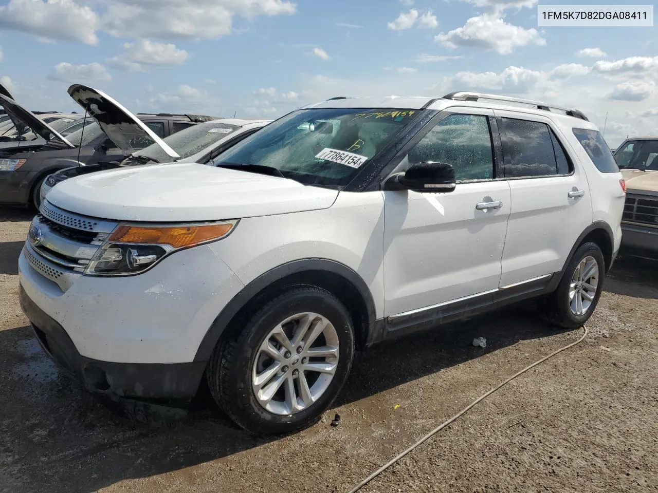 2013 Ford Explorer Xlt VIN: 1FM5K7D82DGA08411 Lot: 77864154