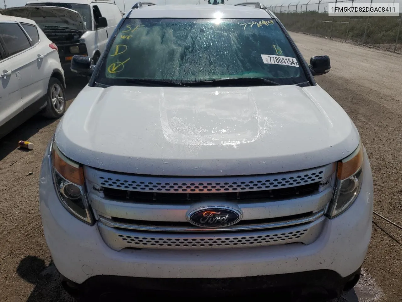 2013 Ford Explorer Xlt VIN: 1FM5K7D82DGA08411 Lot: 77864154