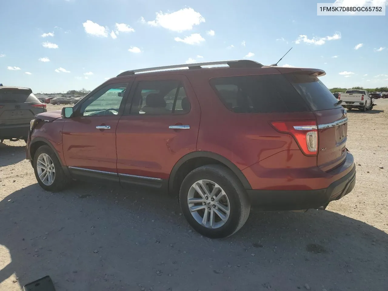 2013 Ford Explorer Xlt VIN: 1FM5K7D88DGC65752 Lot: 78047054