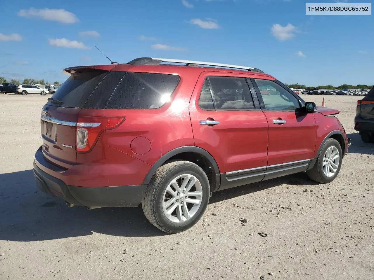 2013 Ford Explorer Xlt VIN: 1FM5K7D88DGC65752 Lot: 78047054