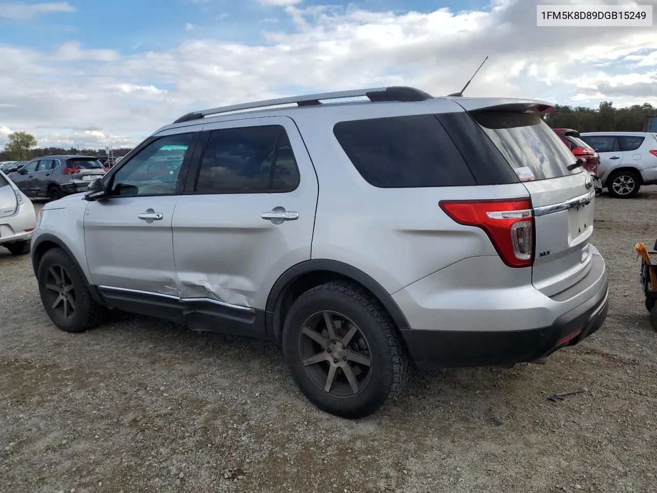 2013 Ford Explorer Xlt VIN: 1FM5K8D89DGB15249 Lot: 78412714