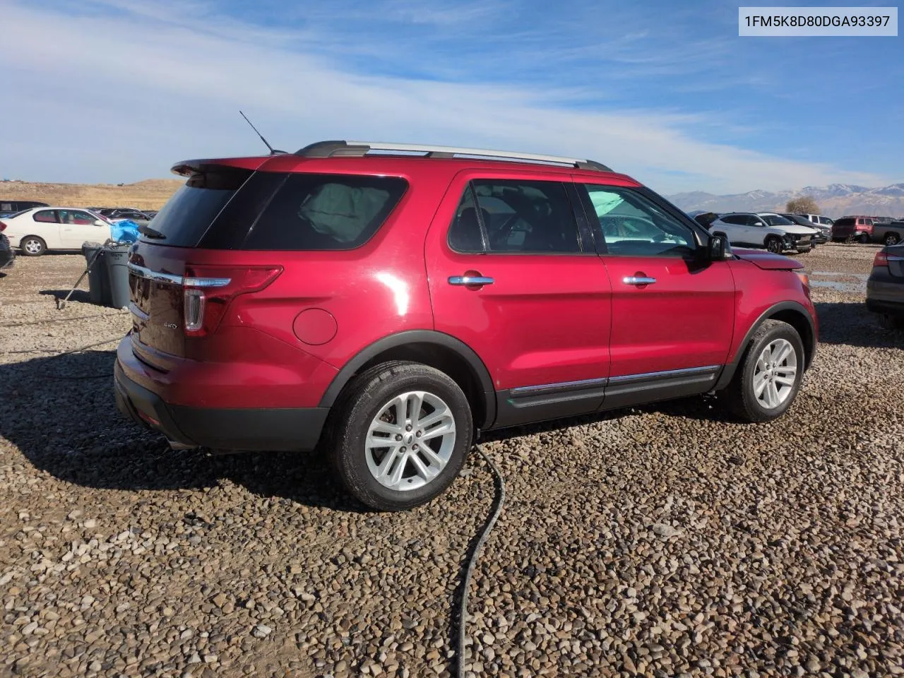 2013 Ford Explorer Xlt VIN: 1FM5K8D80DGA93397 Lot: 80715114