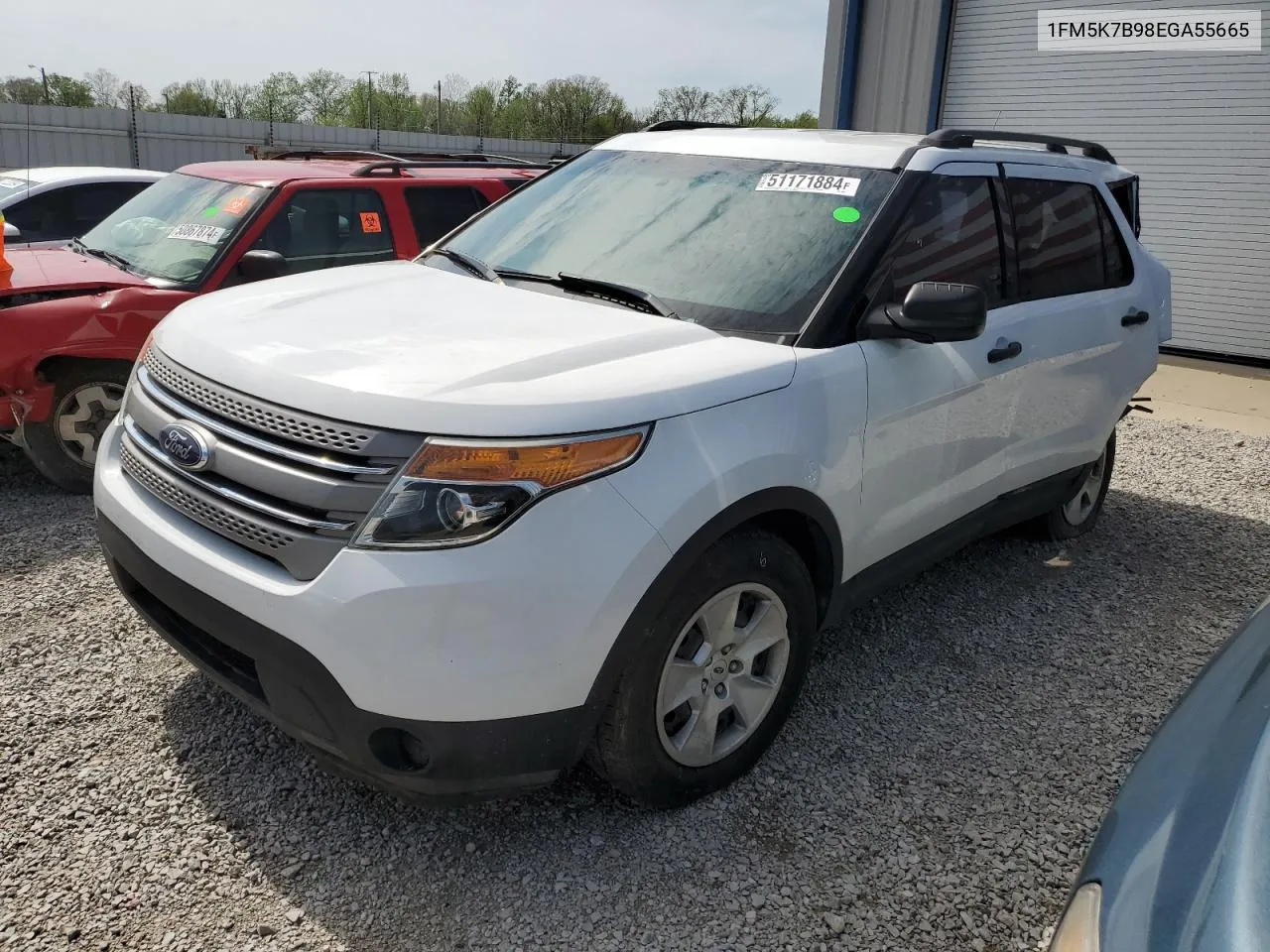 2014 Ford Explorer VIN: 1FM5K7B98EGA55665 Lot: 51171884