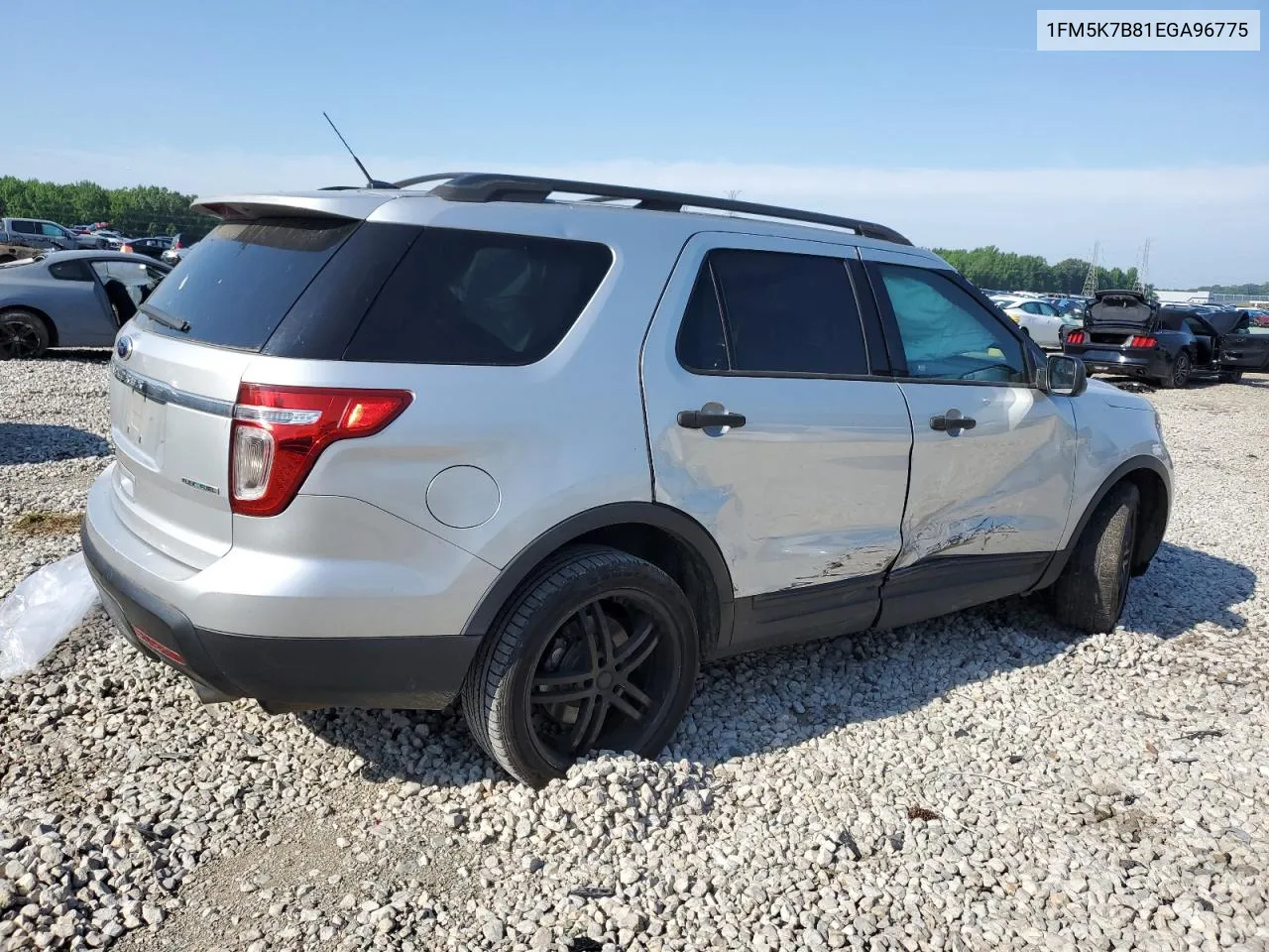 2014 Ford Explorer VIN: 1FM5K7B81EGA96775 Lot: 54755014