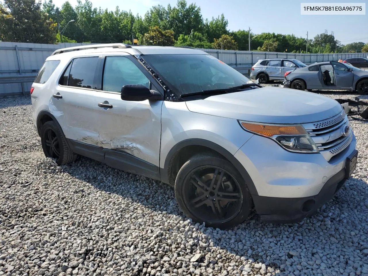 2014 Ford Explorer VIN: 1FM5K7B81EGA96775 Lot: 54755014