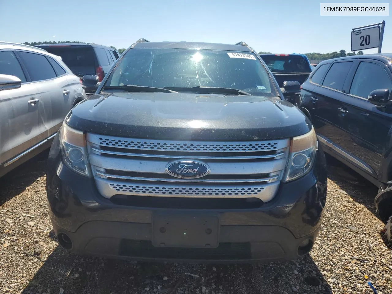 2014 Ford Explorer Xlt VIN: 1FM5K7D89EGC46628 Lot: 57479444