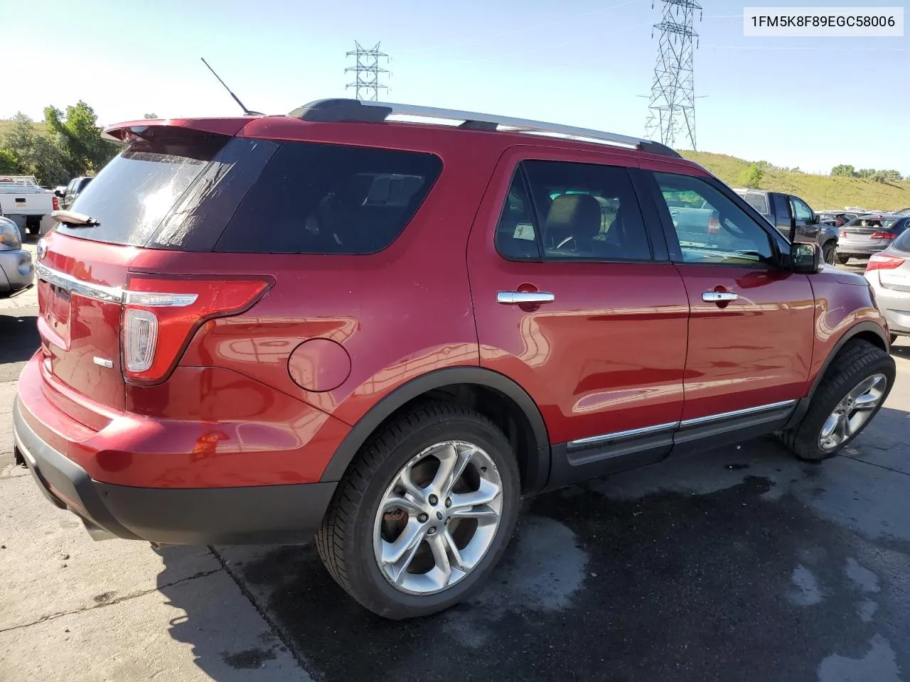 2014 Ford Explorer Limited VIN: 1FM5K8F89EGC58006 Lot: 58720904