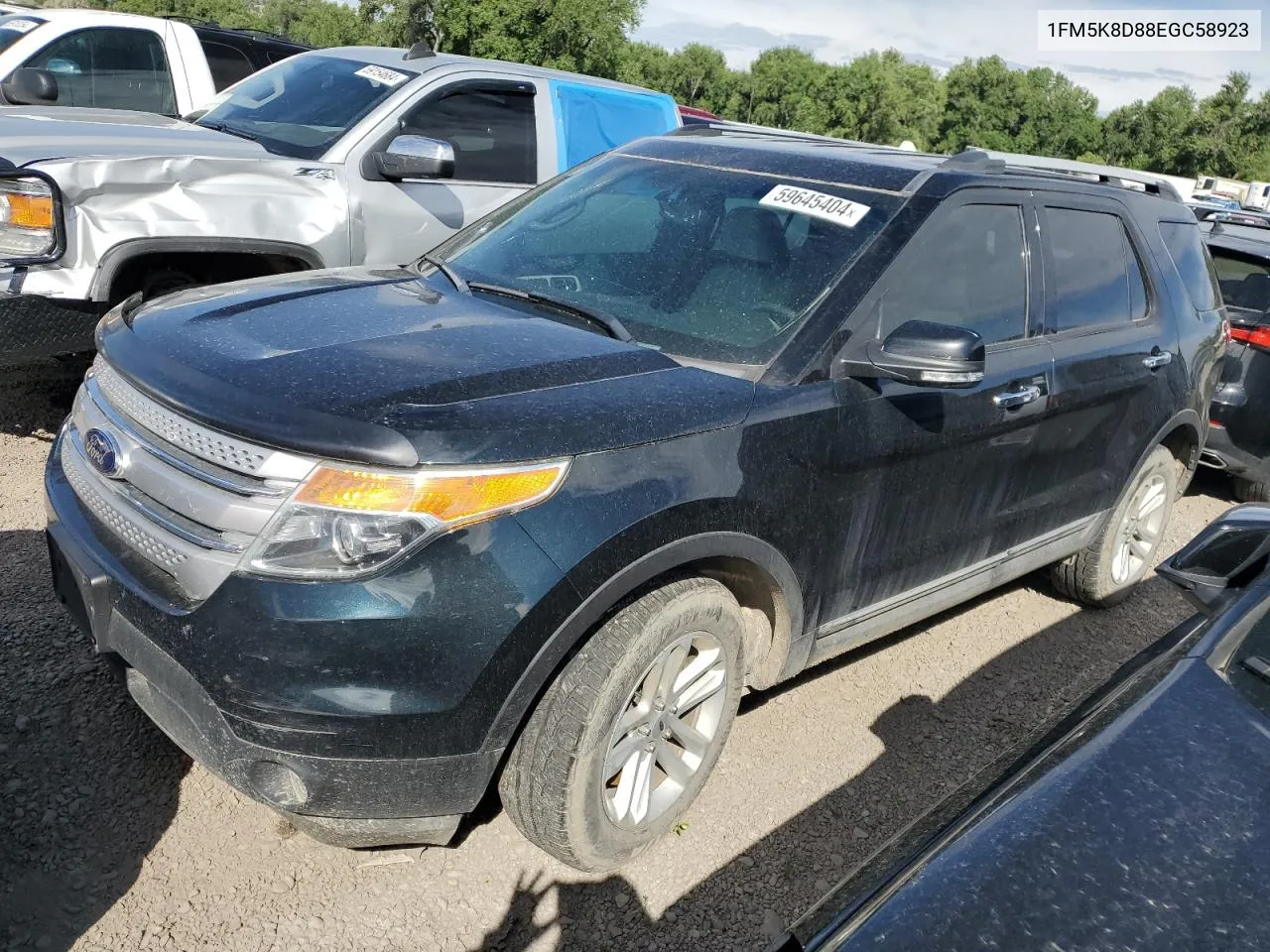 2014 Ford Explorer Xlt VIN: 1FM5K8D88EGC58923 Lot: 59645404