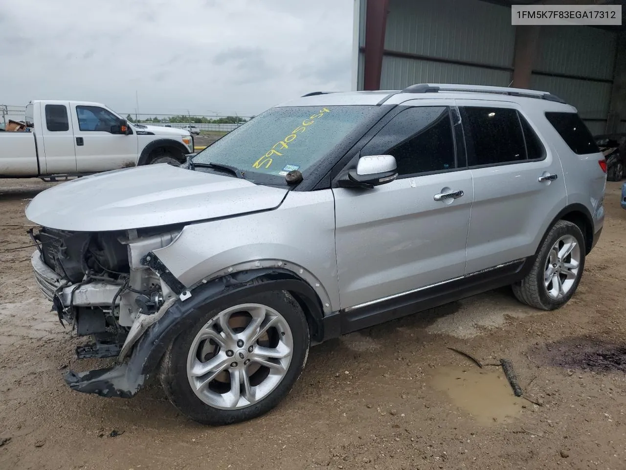 2014 Ford Explorer Limited VIN: 1FM5K7F83EGA17312 Lot: 59705654