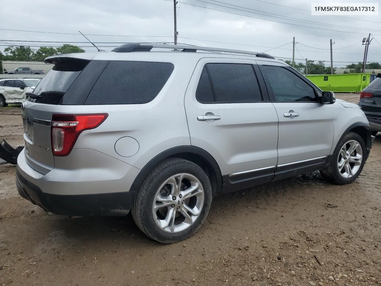 2014 Ford Explorer Limited VIN: 1FM5K7F83EGA17312 Lot: 59705654