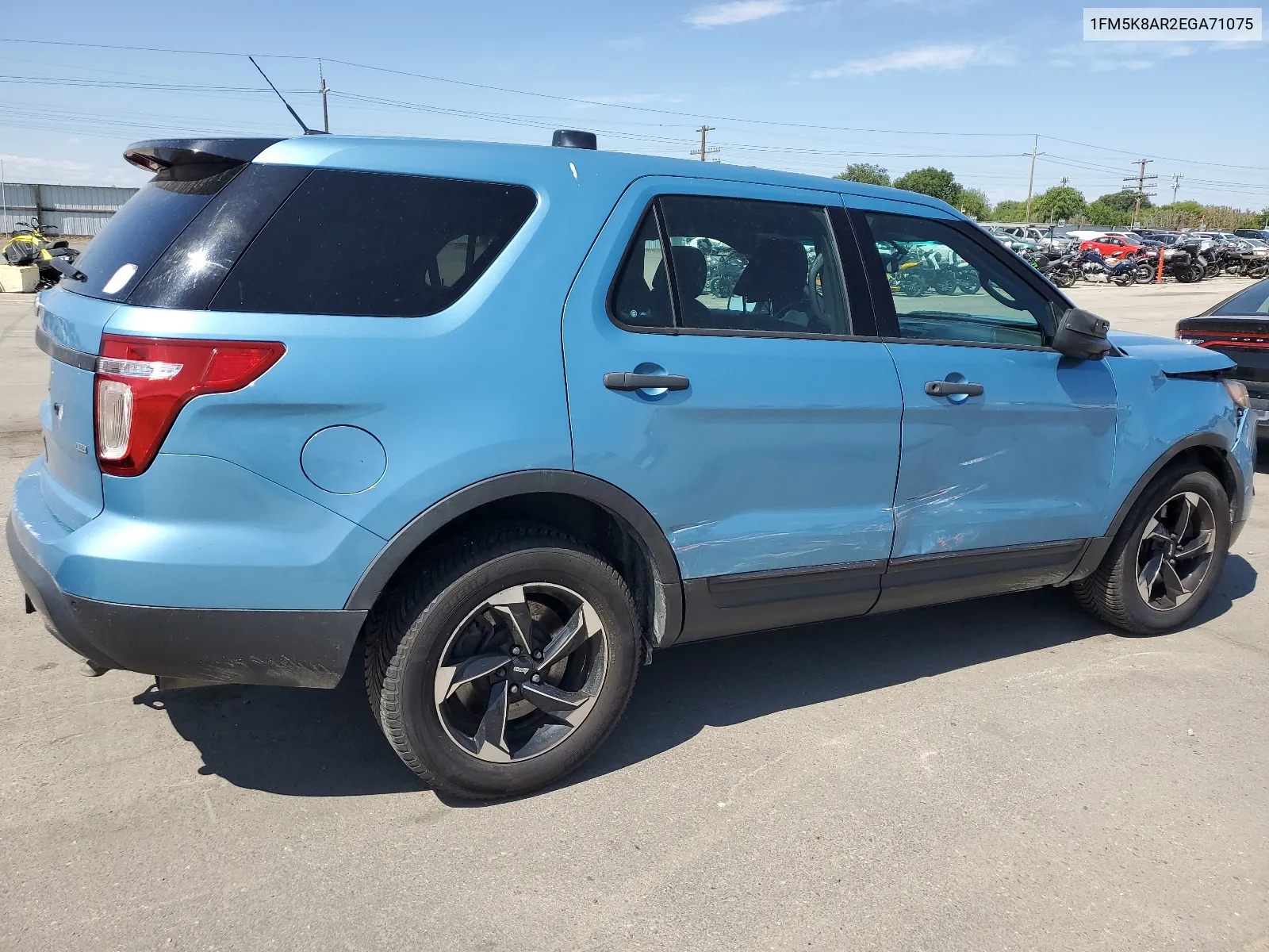 2014 Ford Explorer Police Interceptor VIN: 1FM5K8AR2EGA71075 Lot: 61459654