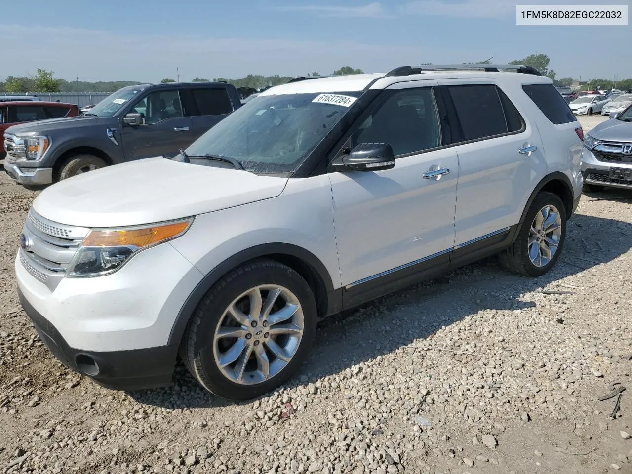 2014 Ford Explorer Xlt VIN: 1FM5K8D82EGC22032 Lot: 61637284