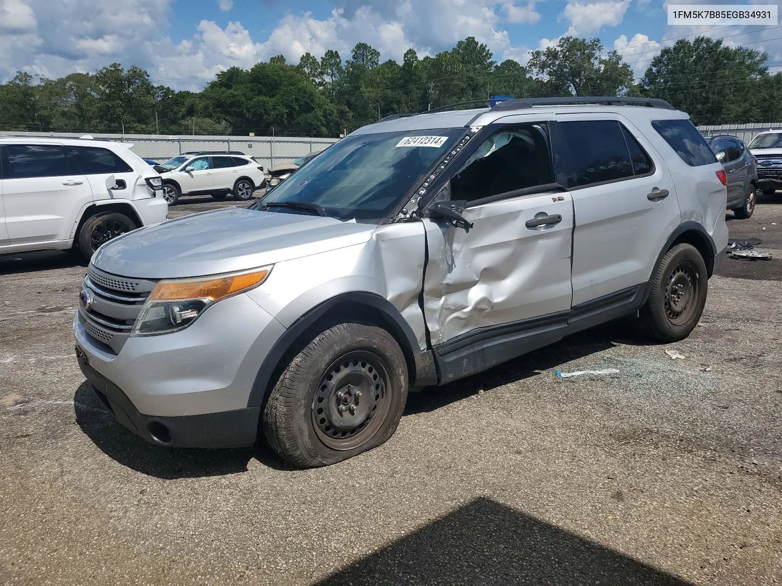 2014 Ford Explorer VIN: 1FM5K7B85EGB34931 Lot: 62412314