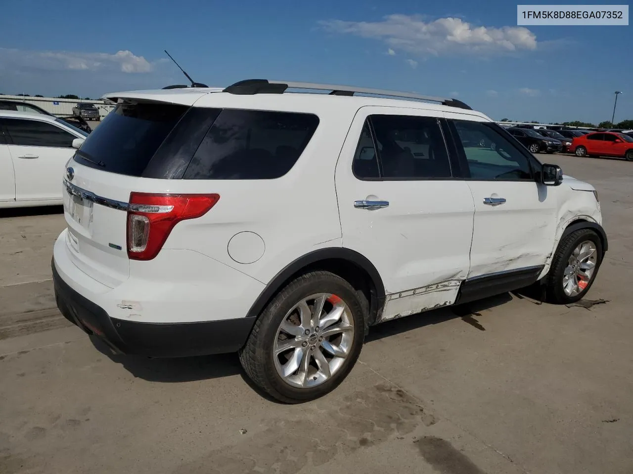 1FM5K8D88EGA07352 2014 Ford Explorer Xlt