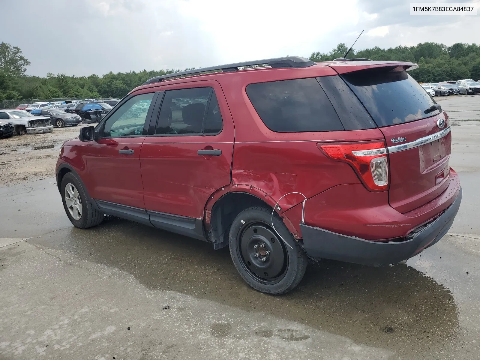 2014 Ford Explorer VIN: 1FM5K7B83EGA84837 Lot: 63053794