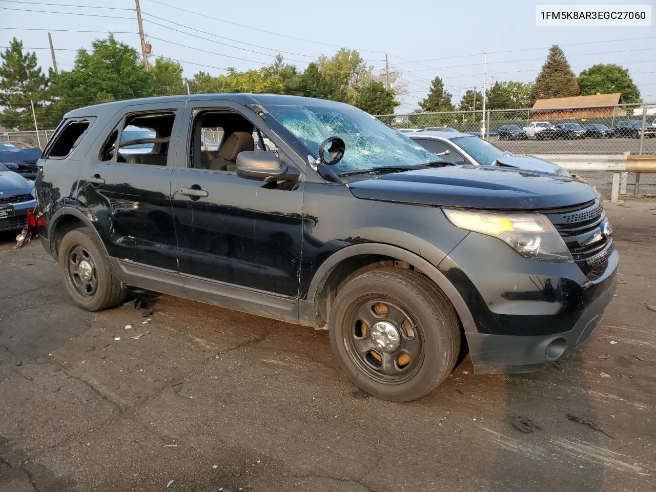 2014 Ford Explorer Police Interceptor VIN: 1FM5K8AR3EGC27060 Lot: 64176954