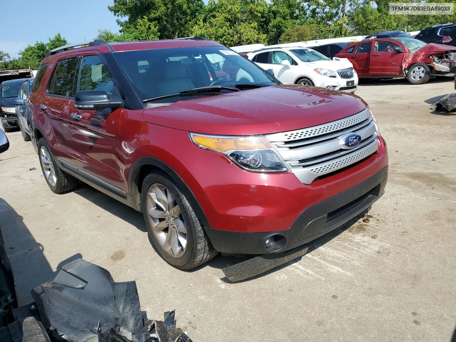 2014 Ford Explorer Xlt VIN: 1FM5K7D83EGA89033 Lot: 65517594