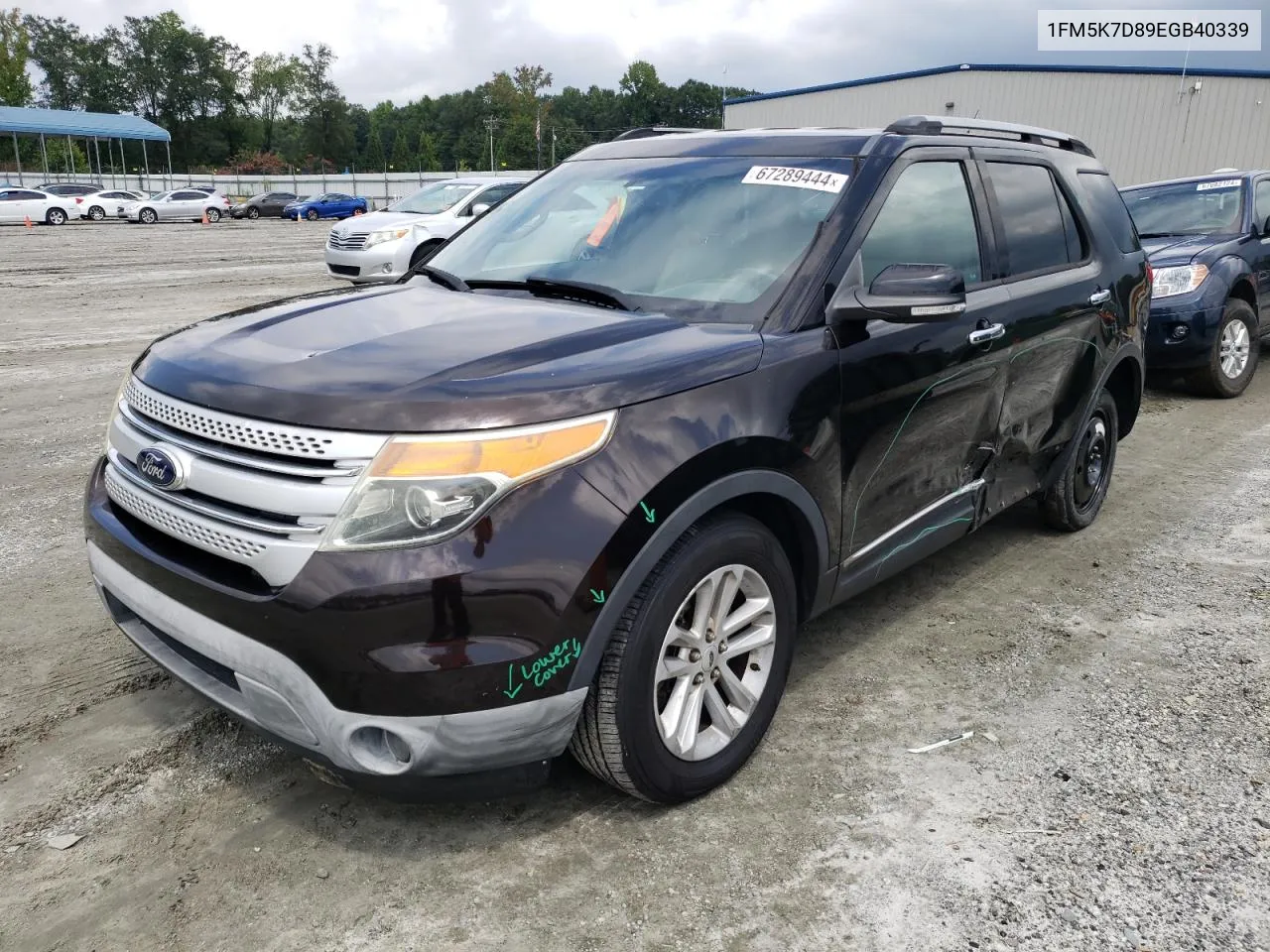 2014 Ford Explorer Xlt VIN: 1FM5K7D89EGB40339 Lot: 67289444