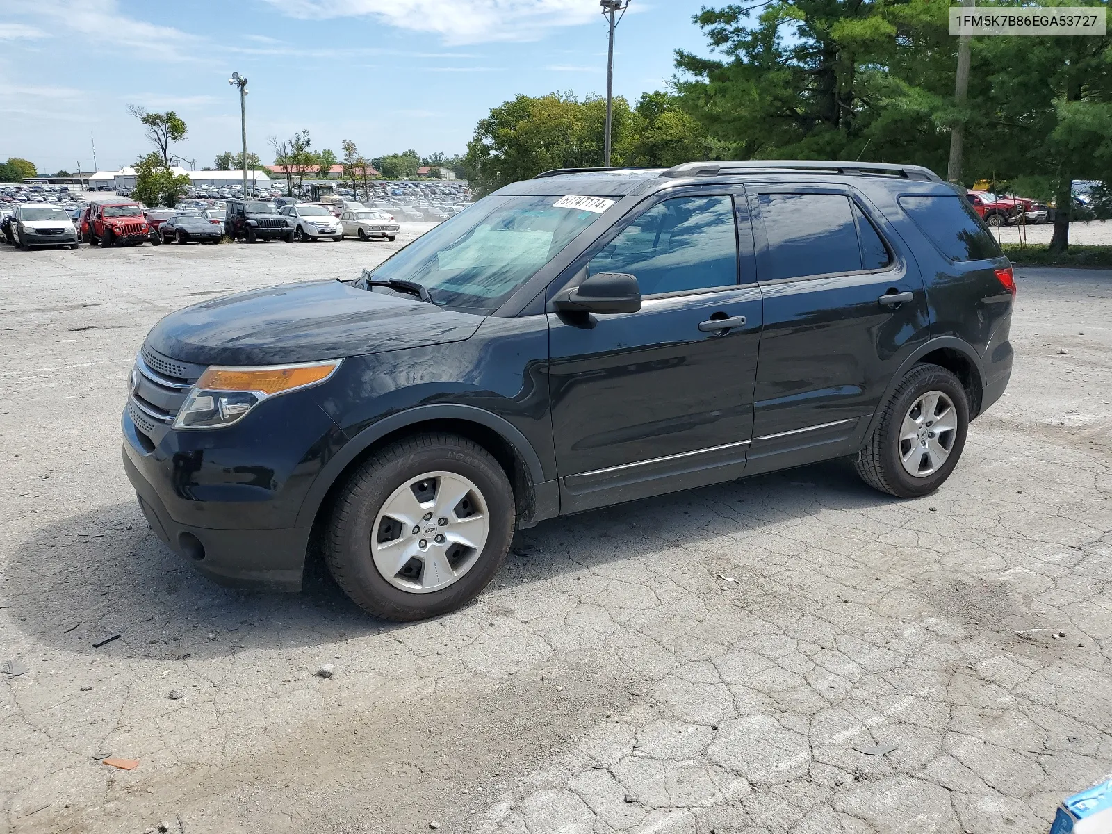 2014 Ford Explorer VIN: 1FM5K7B86EGA53727 Lot: 67747174