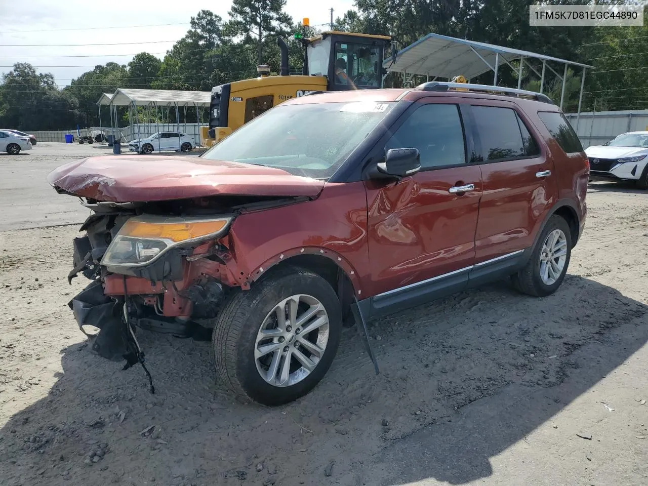 2014 Ford Explorer Xlt VIN: 1FM5K7D81EGC44890 Lot: 68316064